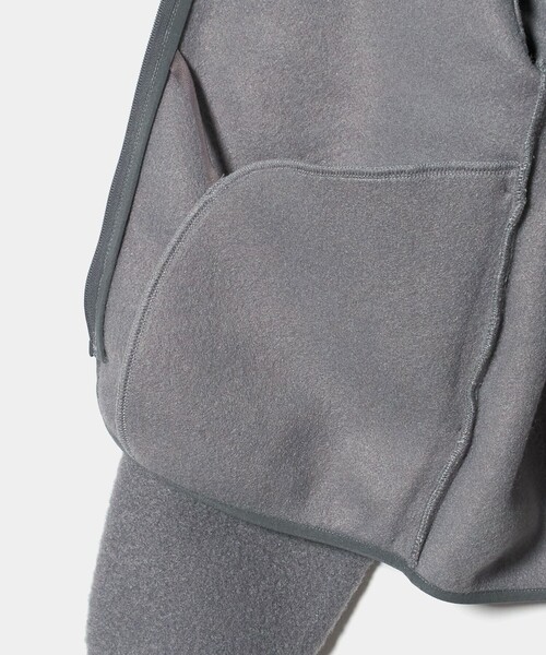 CITEN（シテン）の「＜CITEN＞フリースジップブルゾン（ブルゾン・メンズ・グレー系/ブラック・L/M）」の22枚目の写真