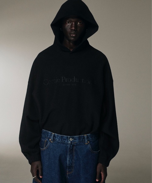 COOTIE PRODUCTIONS(クーティープロダクションズ)の「W/N Fleece Hoodie(ニット/セーター・メンズ・ブラック・SMALL/MEDIUM/LARGE)」の3枚目の写真