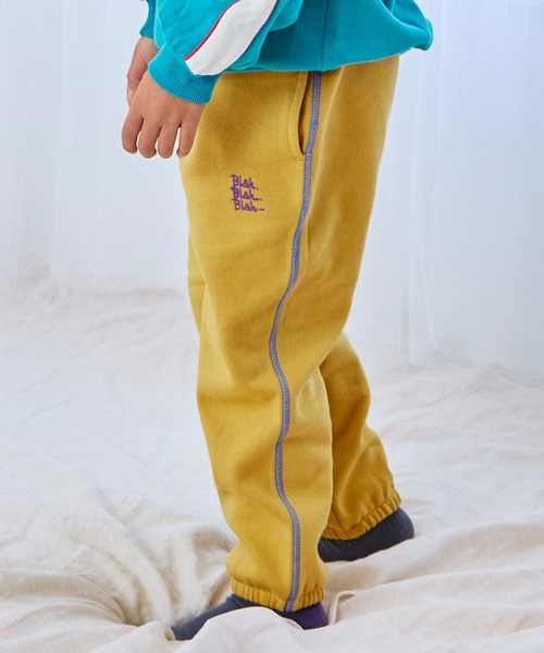 Life Support Products（ライフサポートプロダクツ）の「裏起毛ワンポイントスウェットパンツ（その他パンツ・キッズ・ホワイト系その他/ブラウン/ブラック系その他/マスタード/ネイビー/ピンク系その他/ブラウン系その他/ブラック/ライトピンク/オフホワイト・100/95/90/80/150/140/130/120/110）」の8枚目の写真