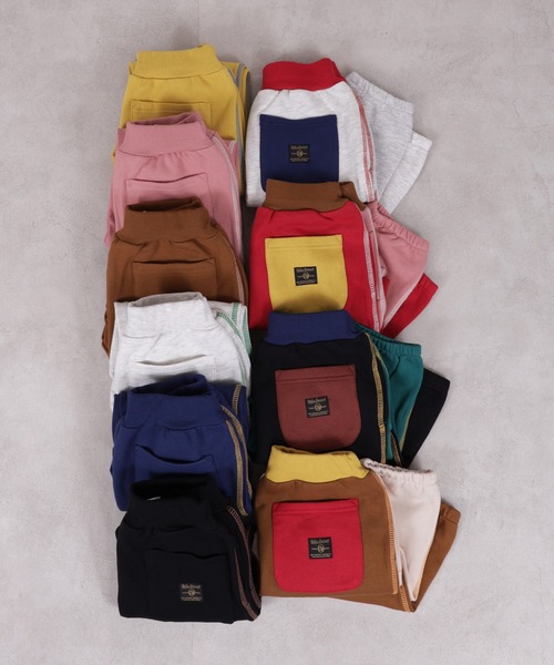 Life Support Products（ライフサポートプロダクツ）の「裏起毛ワンポイントスウェットパンツ（その他パンツ・キッズ・ホワイト系その他/ブラウン/ブラック系その他/マスタード/ネイビー/ピンク系その他/ブラウン系その他/ブラック/ライトピンク/オフホワイト・100/95/90/80/150/140/130/120/110）」の11枚目の写真