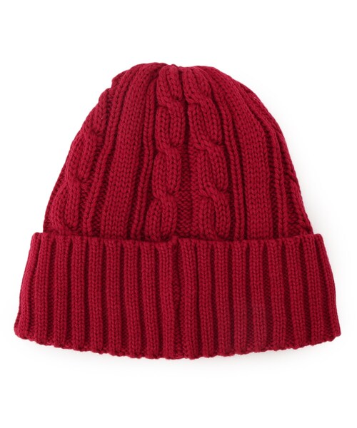 ITS'DEMO(イッツデモ)の「ウォームワッチ(ニットキャップ/ビーニー・レディース・ネイビー/ワインレッド/ブラック・00)」の5枚目の写真