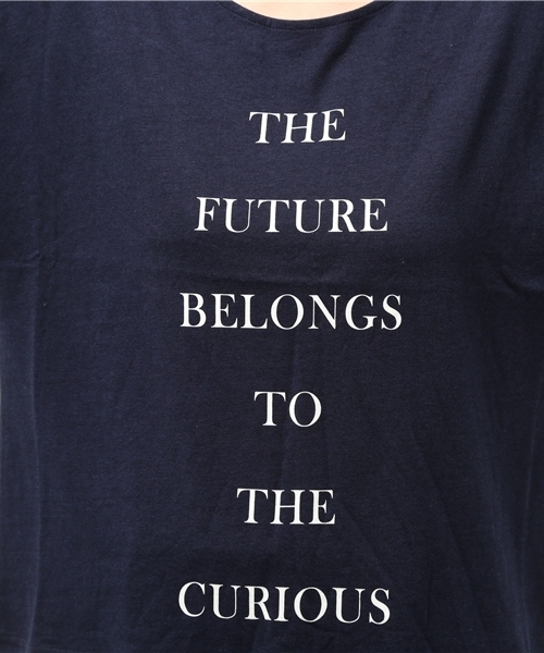 OUTLET（アウトレット）の「【Discoat Petit】20/-CR袖タックロゴT（Tシャツ/カットソー・レディース・アイボリー/ネイビー/杢グレー・MEDIUM/LARGE）」の9枚目の写真