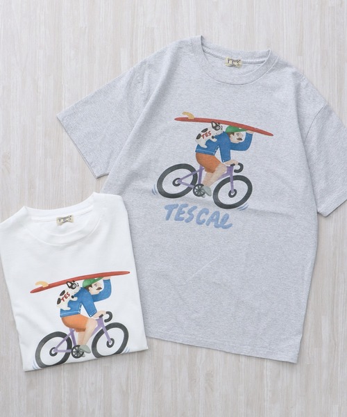 The Endless Summer(エンドレスサマー)の「TES CRUISING THE COAST FLAT ART T-SHIRT / Tシャツ(Tシャツ/カットソー・メンズ・ホワイト/グレー・SMALL/MEDIUM/LARGE/X-LARGE/XX-LARGE)」の3枚目の写真