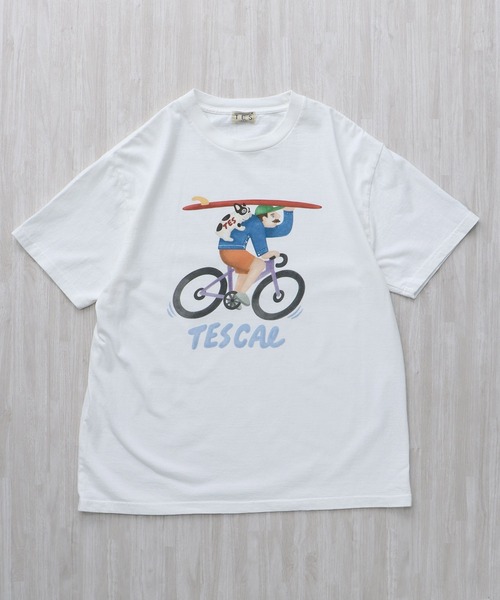 The Endless Summer(エンドレスサマー)の「TES CRUISING THE COAST FLAT ART T-SHIRT / Tシャツ(Tシャツ/カットソー・メンズ・ホワイト/グレー・SMALL/MEDIUM/LARGE/X-LARGE/XX-LARGE)」の4枚目の写真