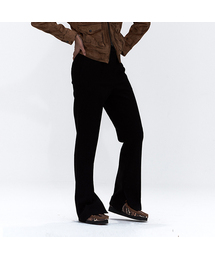 ERER（エルエル）の「ブーツカットドレスパンツ ブラック（スラックス）」