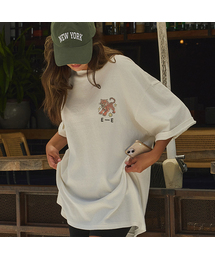 ERER（エルエル）の「Overfit Vintage Tiger Artwork T-Shirt White（Tシャツ/カットソー）」