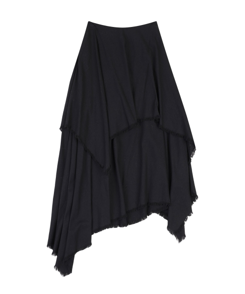 ORDINARY HOLIDAY（オーディナリー ホリデー）の「ASYMMETRIC FLARE SKIRT [BLACK]（スカート・レディース・その他・SMALL/MEDIUM）」の3枚目の写真