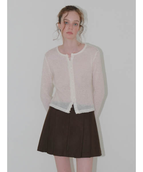 ETMON（エトモン）の「Winter Pleated Mini Skirt, Brown（スカート・レディース・その他・SMALL/MEDIUM）」の2枚目の写真