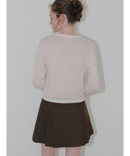 ETMON（エトモン）の「Winter Pleated Mini Skirt, Brown（スカート・レディース・その他・SMALL/MEDIUM）」の4枚目の写真