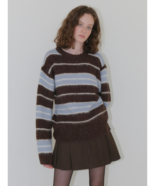 ETMON（エトモン）の「Winter Pleated Mini Skirt, Brown（スカート・レディース・その他・SMALL/MEDIUM）」の5枚目の写真