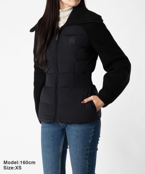 Mackage(マッカージュ)の「Mackage FOXY Mixed Media Jacket マッカージュ フォクシー ミクスト メディア ダウンジャケット(ダウンジャケット/コート・レディース・ブラック・MEDIUM/SMALL)」の2枚目の写真