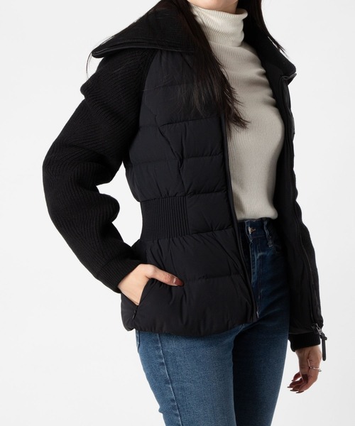 Mackage(マッカージュ)の「Mackage FOXY Mixed Media Jacket マッカージュ フォクシー ミクスト メディア ダウンジャケット(ダウンジャケット/コート・レディース・ブラック・MEDIUM/SMALL)」の5枚目の写真