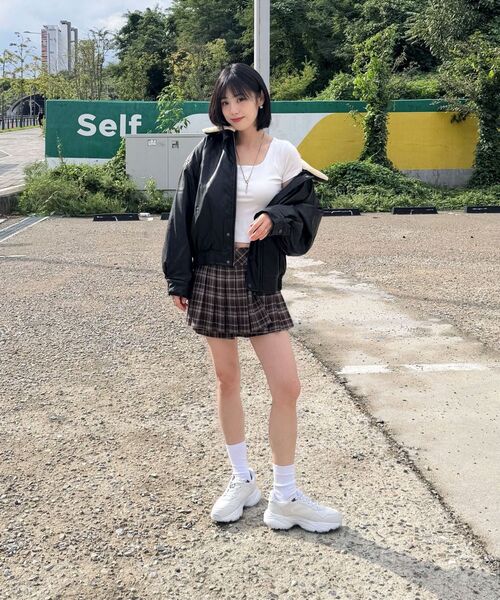 LADY VOLUME（レディーボリューム）の「SHEARING VINTAGE WASHED LEATHER PADDING_BLACK（ダウンジャケット/コート・レディース・その他・FREE）」の11枚目の写真