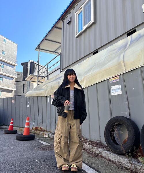 LADY VOLUME（レディーボリューム）の「SHEARING VINTAGE WASHED LEATHER PADDING_BLACK（ダウンジャケット/コート・レディース・その他・FREE）」の19枚目の写真