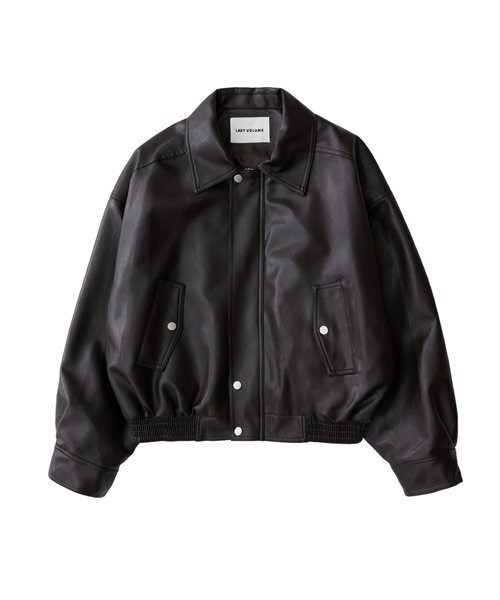 LADY VOLUME（レディーボリューム）の「465 VEGAN LEATHER BLOUSON_BURGANDY（ライダースジャケット・レディース・その他・FREE）」の13枚目の写真