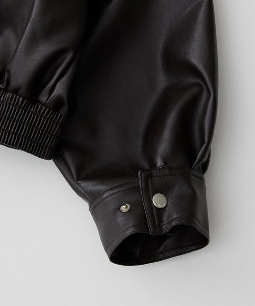 LADY VOLUME（レディーボリューム）の「465 VEGAN LEATHER BLOUSON_BURGANDY（ライダースジャケット・レディース・その他・FREE）」の11枚目の写真