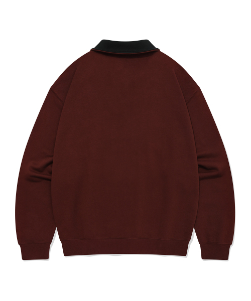 COVERNAT(カバーナット)の「アーチロゴハーフジップスウェットディープレッド(スウェット・レディース・その他・SMALL/MEDIUM/LARGE/X-LARGE)」の11枚目の写真