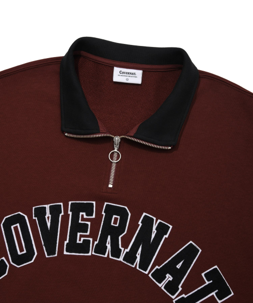 COVERNAT(カバーナット)の「アーチロゴハーフジップスウェットディープレッド(スウェット・レディース・その他・SMALL/MEDIUM/LARGE/X-LARGE)」の14枚目の写真