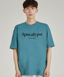 アポカリプスラウンドネック 15番手綿半袖Tシャツ_ブルーグリーン