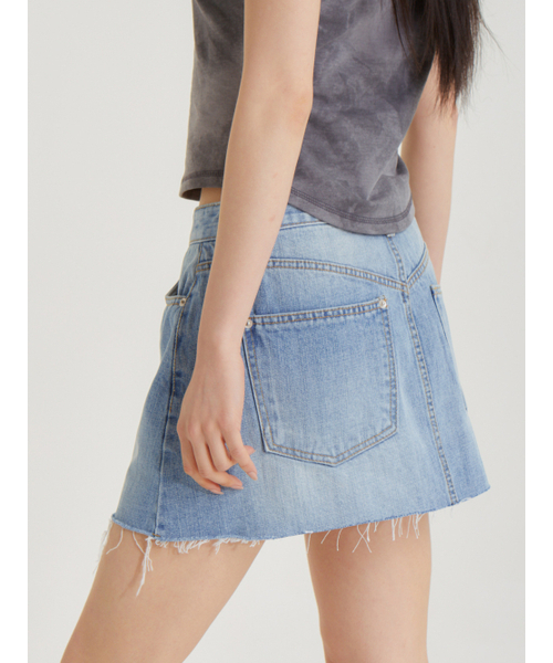 UNKNOWN PLANET（アンノウンプラネット）の「ローライズミニスカートブルー（スカート・レディース・その他・LARGE/MEDIUM/SMALL）」の7枚目の写真