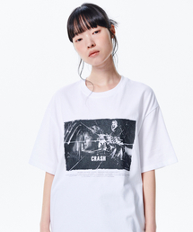 クレッシュハーフスリーブTシャツ[ホワイト]