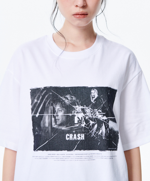 runningHIGH（ランニングハイ）の「クレッシュハーフスリーブTシャツ[ホワイト]（Tシャツ/カットソー・レディース・その他・FREE）」の3枚目の写真