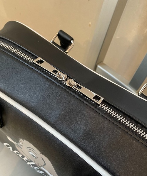 GALFY/ガルフィー】2WAY合皮ボストンショルダーバッグ/耐久マット素材