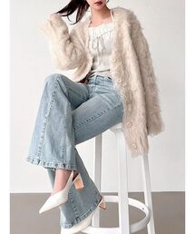 RESEXXY | シャギーミディニットカーディガン(カーディガン/ボレロ)