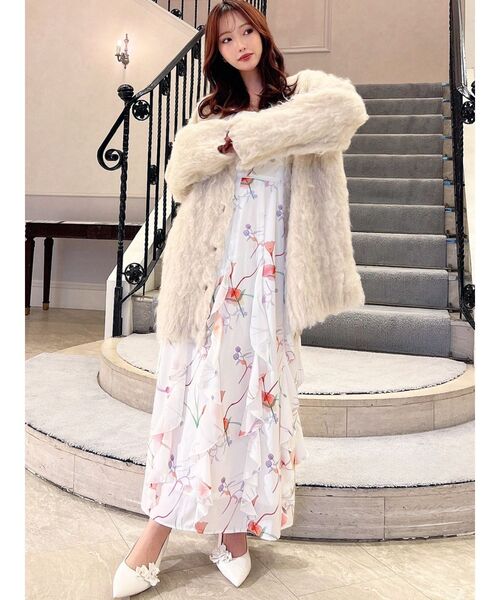 RESEXXY(リゼクシー)の「シャギーミディニットカーディガン(カーディガン/ボレロ・レディース・グレー/ブルー/ベージュ・FREE)」の14枚目の写真