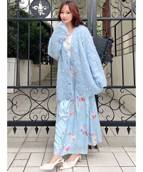 RESEXXY(リゼクシー)の「シャギーミディニットカーディガン(カーディガン/ボレロ・レディース・グレー/ブルー/ベージュ・FREE)」の17枚目の写真