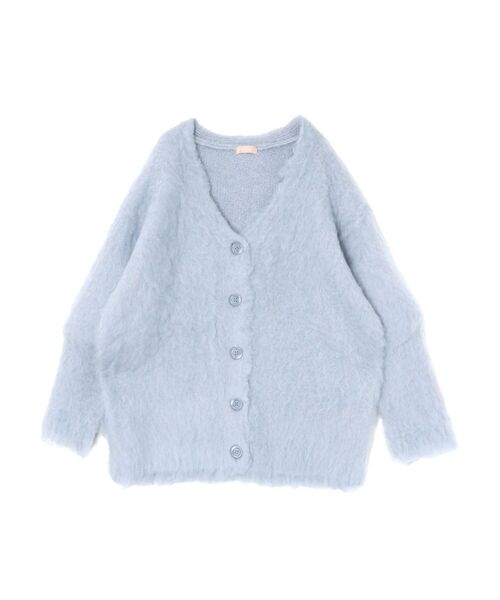 RESEXXY(リゼクシー)の「シャギーミディニットカーディガン(カーディガン/ボレロ・レディース・グレー/ブルー/ベージュ・FREE)」の9枚目の写真