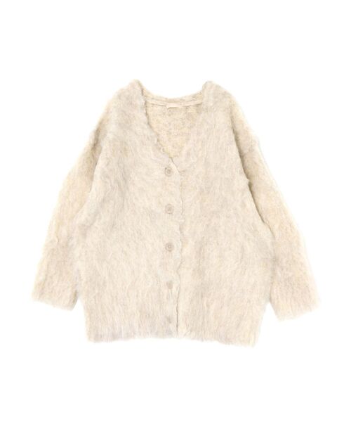 RESEXXY(リゼクシー)の「シャギーミディニットカーディガン(カーディガン/ボレロ・レディース・グレー/ブルー/ベージュ・FREE)」の10枚目の写真