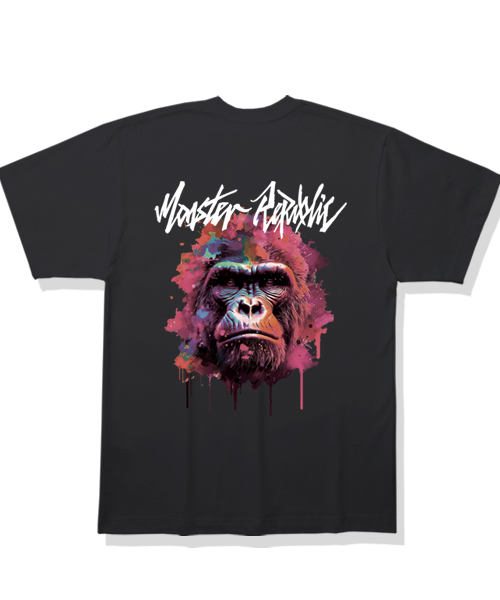 MONSTER REPUBLIC(モンスターリパブリック)の「リアルフェイス ベリーピンク Tシャツ ブラック(Tシャツ/カットソー・レディース・その他・SMALL/MEDIUM/LARGE/X-LARGE)」の1枚目の写真