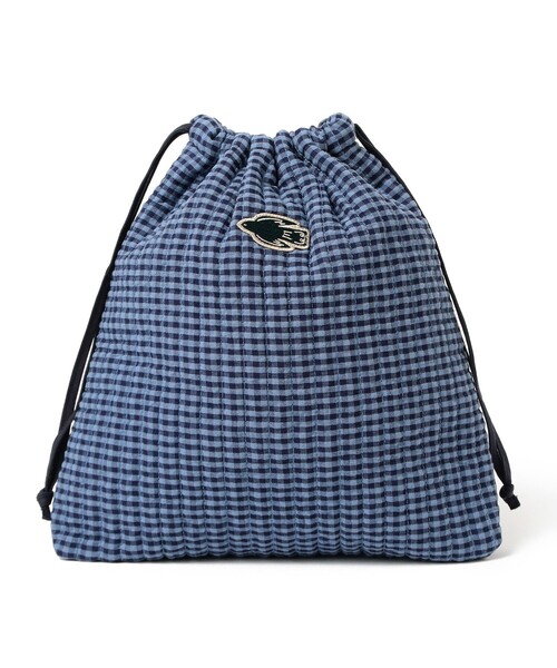 こども ビームス(コドモビームス)の「巾着 バッグ 2026(ショルダーバッグ・キッズ・レッド系その他/ネイビー・ONE SIZE)」の2枚目の写真