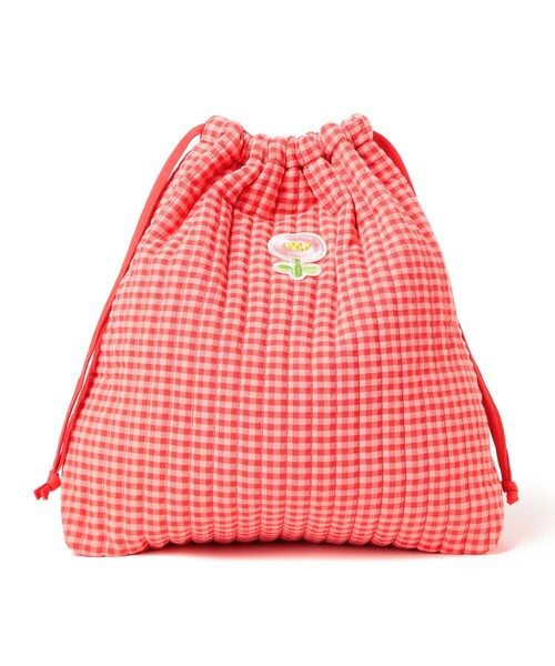 こども ビームス(コドモビームス)の「巾着 バッグ 2026(ショルダーバッグ・キッズ・レッド系その他/ネイビー・ONE SIZE)」の3枚目の写真