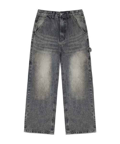 RANDOMOFF（ランダムオフ）の「BTB : WORKSCAPE CARPENTER JEANS [SMOKY BLACK CORE]（デニムパンツ・レディース・ブラック・X-SMALL/SMALL/MEDIUM/LARGE/X-LARGE）」の3枚目の写真