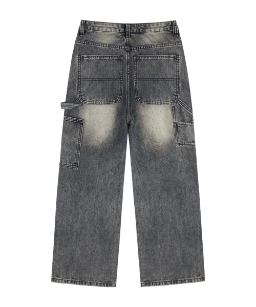 RANDOMOFF（ランダムオフ）の「BTB : WORKSCAPE CARPENTER JEANS [SMOKY BLACK CORE]（デニムパンツ・レディース・ブラック・X-SMALL/SMALL/MEDIUM/LARGE/X-LARGE）」の4枚目の写真