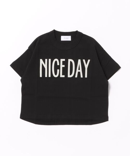 FOV（フォブ）の「フォブ NICE DAY Tシャツ（Tシャツ/カットソー・キッズ・ブラック/チャコールグレー/ホワイト・M/L/XL）」の2枚目の写真