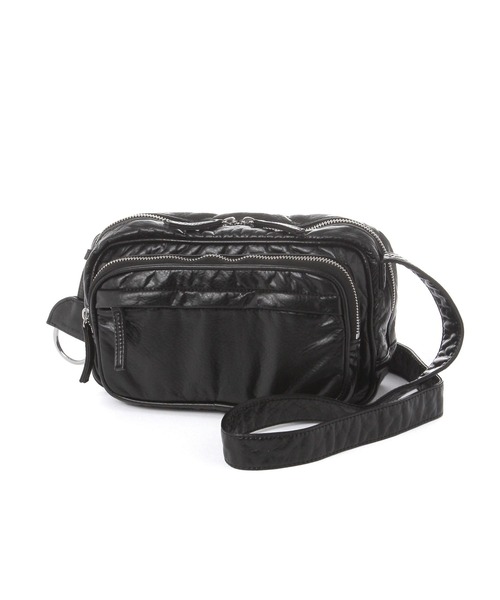 niko and...（ニコアンド）の「《500mlボトル収納可能》ウォッシュフロントポケットショルダーバッグ（ショルダーバッグ・レディース・その他1/ブラック/ダークブラウン・0）」の9枚目の写真