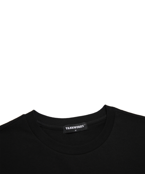 VANNWORKS(バンワークス)の「FLOWER ARCH オーバーサイズ 半袖Tシャツ (VS0051) ブラック/ホワイト(Tシャツ/カットソー・レディース・その他・X-LARGE/XX-LARGE/LARGE/MEDIUM/SMALL)」の4枚目の写真