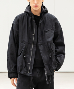 Schott/ショット/LEATHER FULLZIP PARKA ショット Schott LEATHER FULLZIP PARKA/レザー フルジップ パーカー