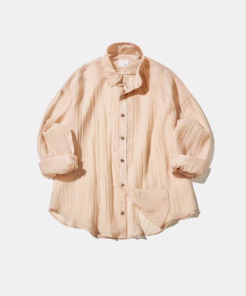 Diamond Layla(ダイアモンドレイラ)の「Crepe Beach Cover-Up S178 Peach Mist(シャツ/ブラウス・レディース・その他・SMALL/MEDIUM)」の2枚目の写真