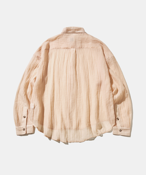 Diamond Layla(ダイアモンドレイラ)の「Crepe Beach Cover-Up S178 Peach Mist(シャツ/ブラウス・レディース・その他・SMALL/MEDIUM)」の3枚目の写真
