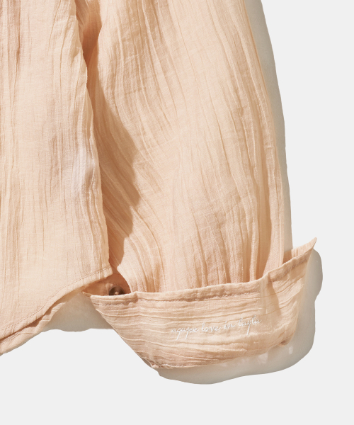 Diamond Layla(ダイアモンドレイラ)の「Crepe Beach Cover-Up S178 Peach Mist(シャツ/ブラウス・レディース・その他・SMALL/MEDIUM)」の6枚目の写真