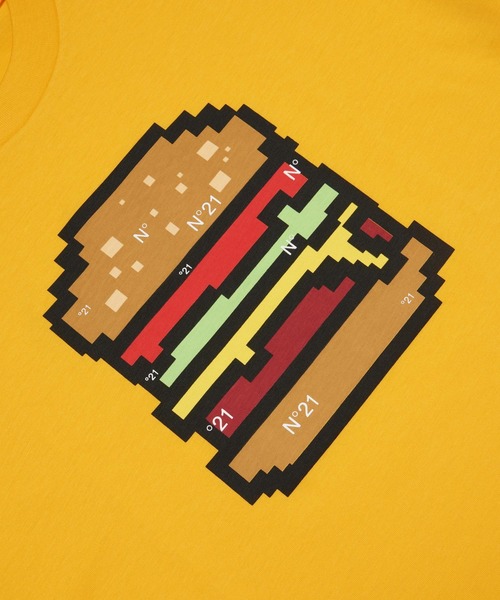 N°21(ヌメロ ヴェントゥーノ)の「N°21(ヌメロ ヴェントゥーノ)Kids & Junior グラフィック半袖Tシャツカットソー(Tシャツ/カットソー・キッズ・イエロー・16Y/14Y)」の3枚目の写真