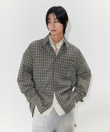 PARAKEET（パラキート）の「ヴィンテージチェックシャツ（ダークブラウン）（シャツ/ブラウス）」