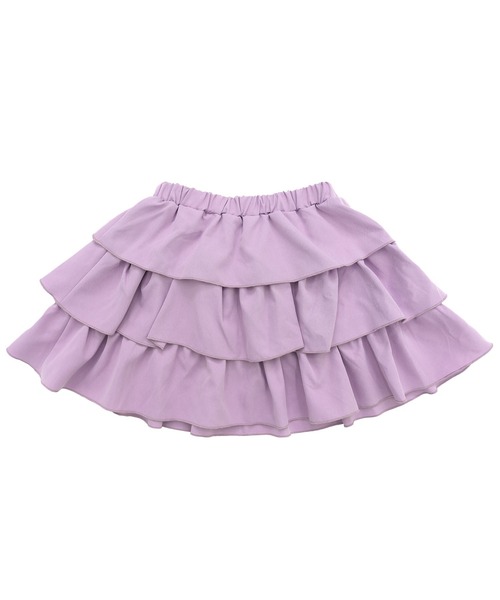 Bee des Bee(ビーデスビー)の「リボン付きティアードスカート(スカート・キッズ・ブラック/ラベンダー・100cm/150cm/120cm/130cm/140cm/110cm)」の5枚目の写真