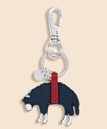 BROOKS BROTHERS（ブルックスブラザーズ）の「◆オンラインストア限定◆　カウレザー　GFロゴ　キーフォブ（キーホルダー）」