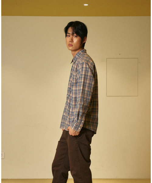 AMOU(アモウ)の「60s vintage check shirts blue(シャツ/ブラウス・メンズ・その他・1/2/3)」の5枚目の写真