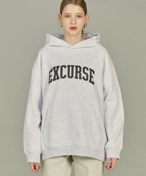 EXCURSE(エクスカース)の「ECプレミアムオーバーサイズアーチロゴフードスウェットシャツメランジ(パーカー・レディース・その他・MEDIUM/LARGE/X-LARGE)」の3枚目の写真